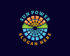 Solar - Solar Panel Energy logo design