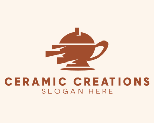 Ceramic - Tea Pot Cafe logo design