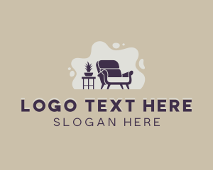 Refurbish - Armchair Furniture Upholstery logo design