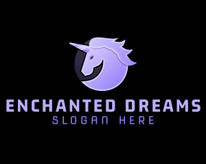 Fantasy - Magical Fantasy Unicorn logo design