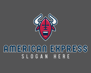 American Football Bull logo design