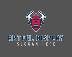 American Football Bull logo design