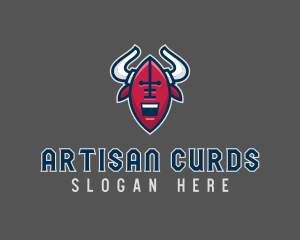 American Football Bull logo design