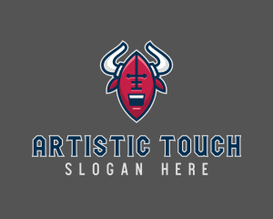 American Football Bull logo design