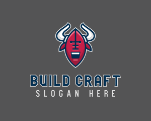 American Football Bull logo design