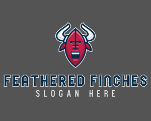 American Football Bull logo design