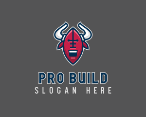 American Football Bull logo design