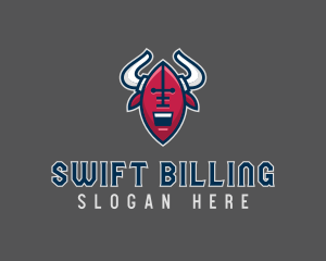 American Football Bull logo design