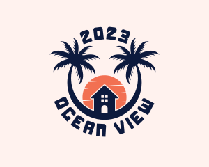 Palm Tree Getaway logo design