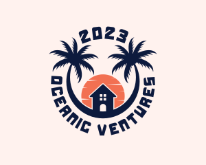 Palm Tree Getaway logo design