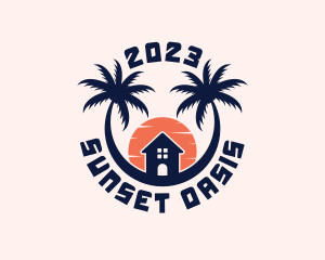 Palm Tree Getaway logo design