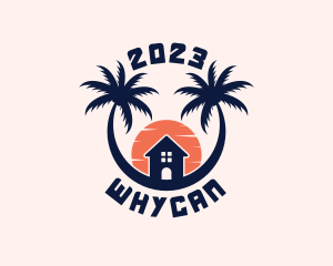Tropical - Palm Tree Getaway logo design