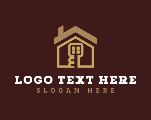 Leasing - Architectural Property Key logo design
