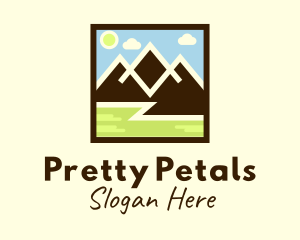 Tourist Spot - Mountain Peak Hiking logo design