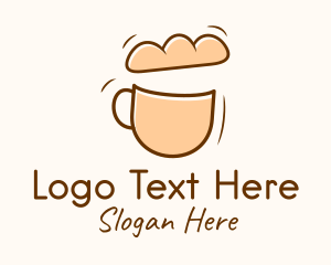 Pastry Shop - Bread & Cup Cafe logo design