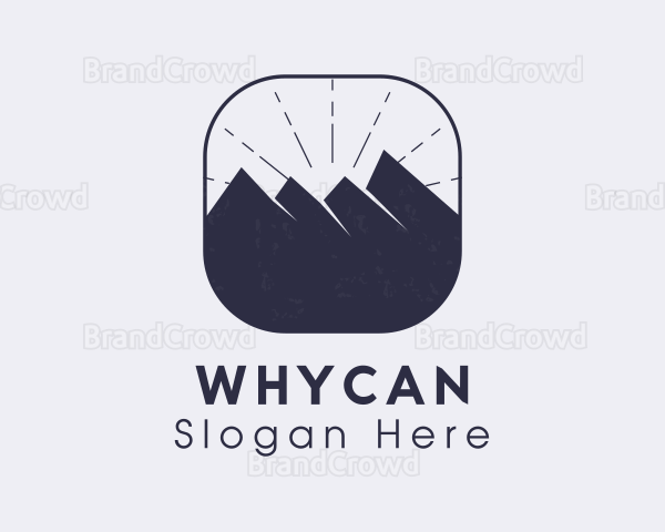 Outdoor Mountain Climbing Logo