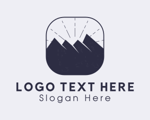 Outdoor Mountain Climbing Logo