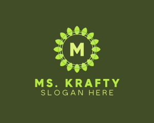 Camping - Leaf Radial Organic Produce logo design
