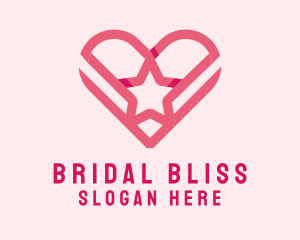 Bride - Heart Star Dating logo design