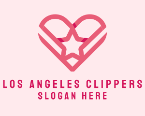 Couple - Heart Star Dating logo design