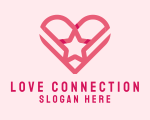 Dating - Heart Star Dating logo design