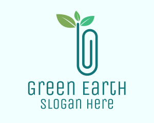 Eco Friendly - Eco Friendly Paper Clip logo design