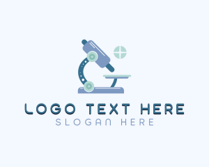 Microscope - Medical Microscope Laboratory logo design