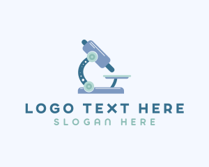 Biologist - Medical Microscope Laboratory logo design