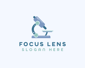 Microscope - Medical Microscope Laboratory logo design