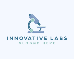 Medical Microscope Laboratory logo design