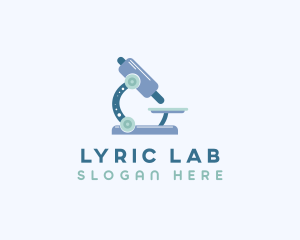 Medical Microscope Laboratory logo design