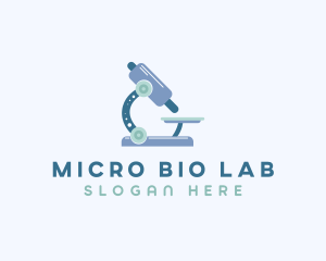 Medical Microscope Laboratory logo design