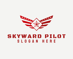 Pilot Star Wing logo design