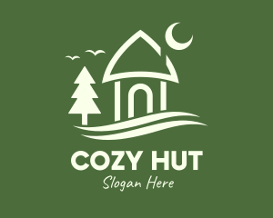 Hut - Nature Hut House logo design