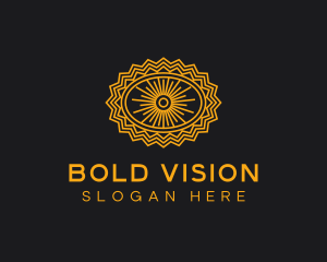 Gold Egyptian Eye  logo design