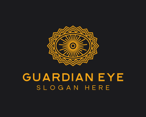 Gold Egyptian Eye  logo design