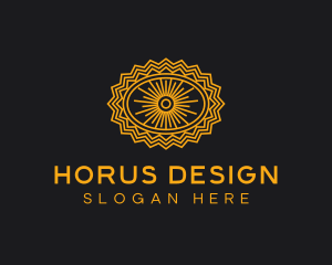 Horus - Gold Egyptian Eye logo design