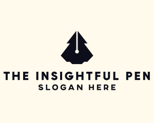 Futuristic Fountain Pen logo design