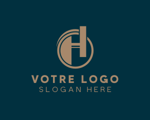 Shipping Logistics Letter H Logo