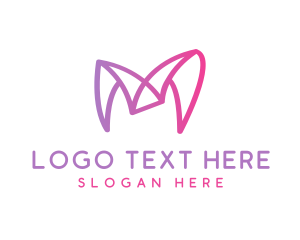 Geometric - Creative Abstract Letter M logo design