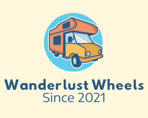 Rv - Camper Van Travel logo design