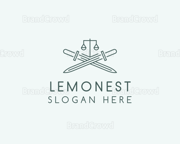 Legal Law Firm Sword Logo