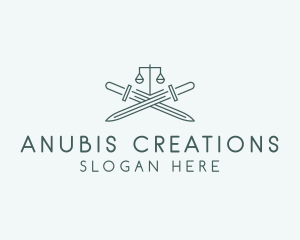 Legal Law Firm Sword logo design