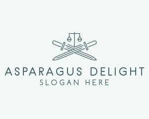 Legal Law Firm Sword logo design