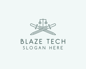 Legal Law Firm Sword logo design