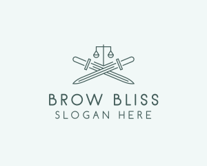 Legal Law Firm Sword logo design