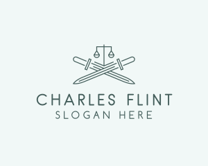 Legal Law Firm Sword logo design