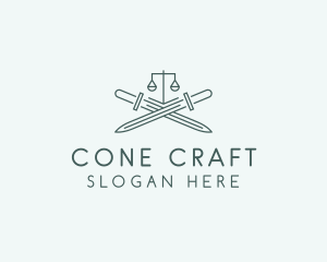 Legal Law Firm Sword logo design