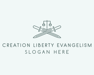 Legal Law Firm Sword logo design