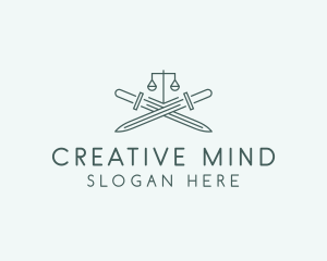 Legal Law Firm Sword logo design